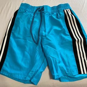 Blue Adidas swim trunks